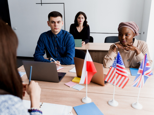 Language learning classroom