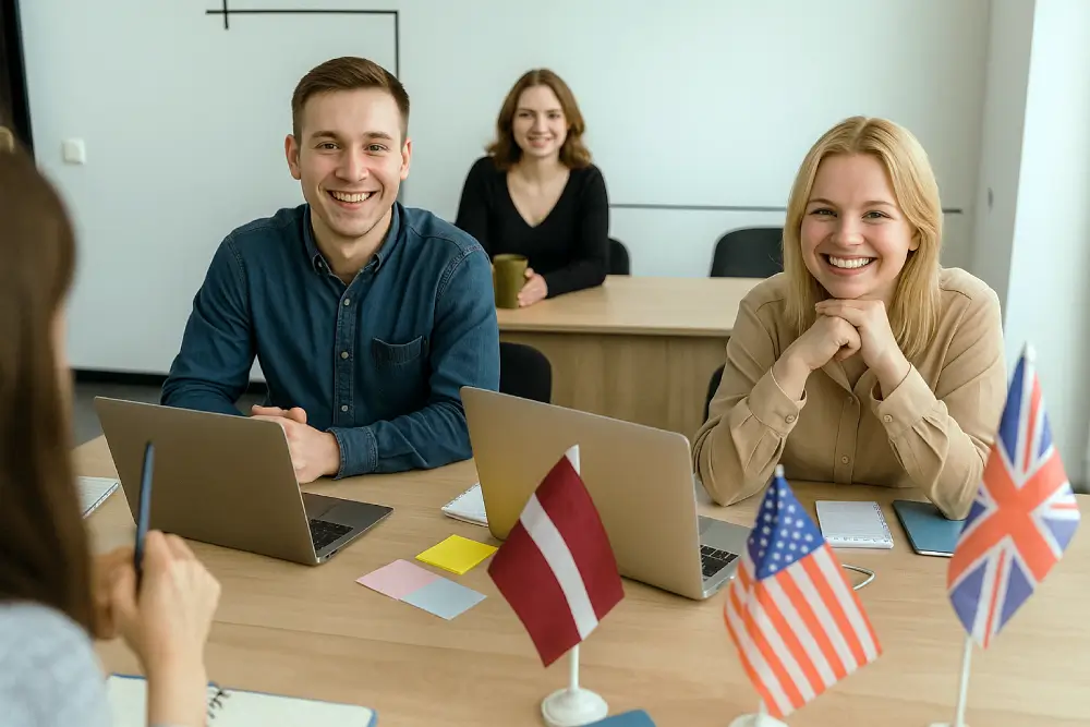 Language learning classroom